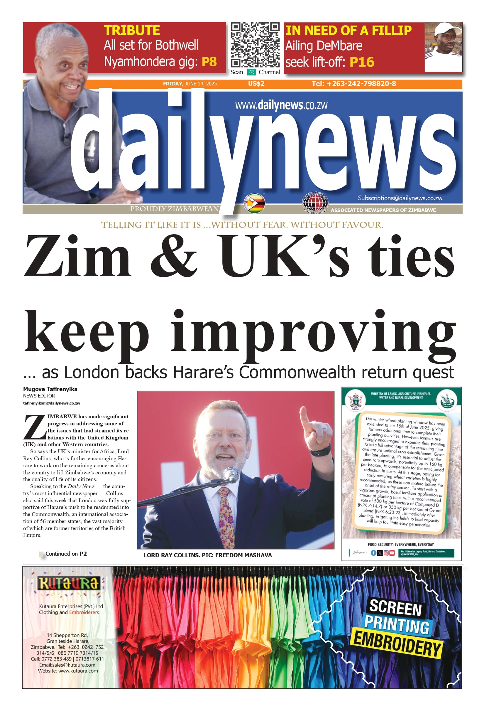 Friday 13 June 2025